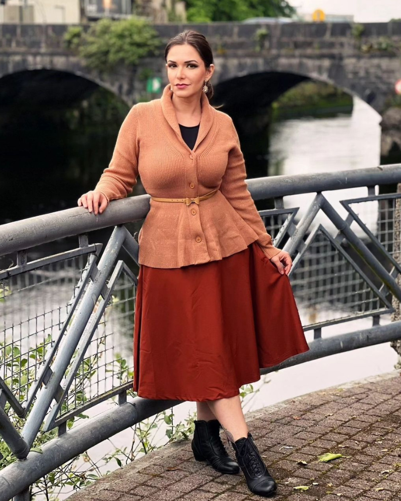 belle poque Vintage Cardigan Sweater Shawl Lapel Button Down Sweater Outwear Coat