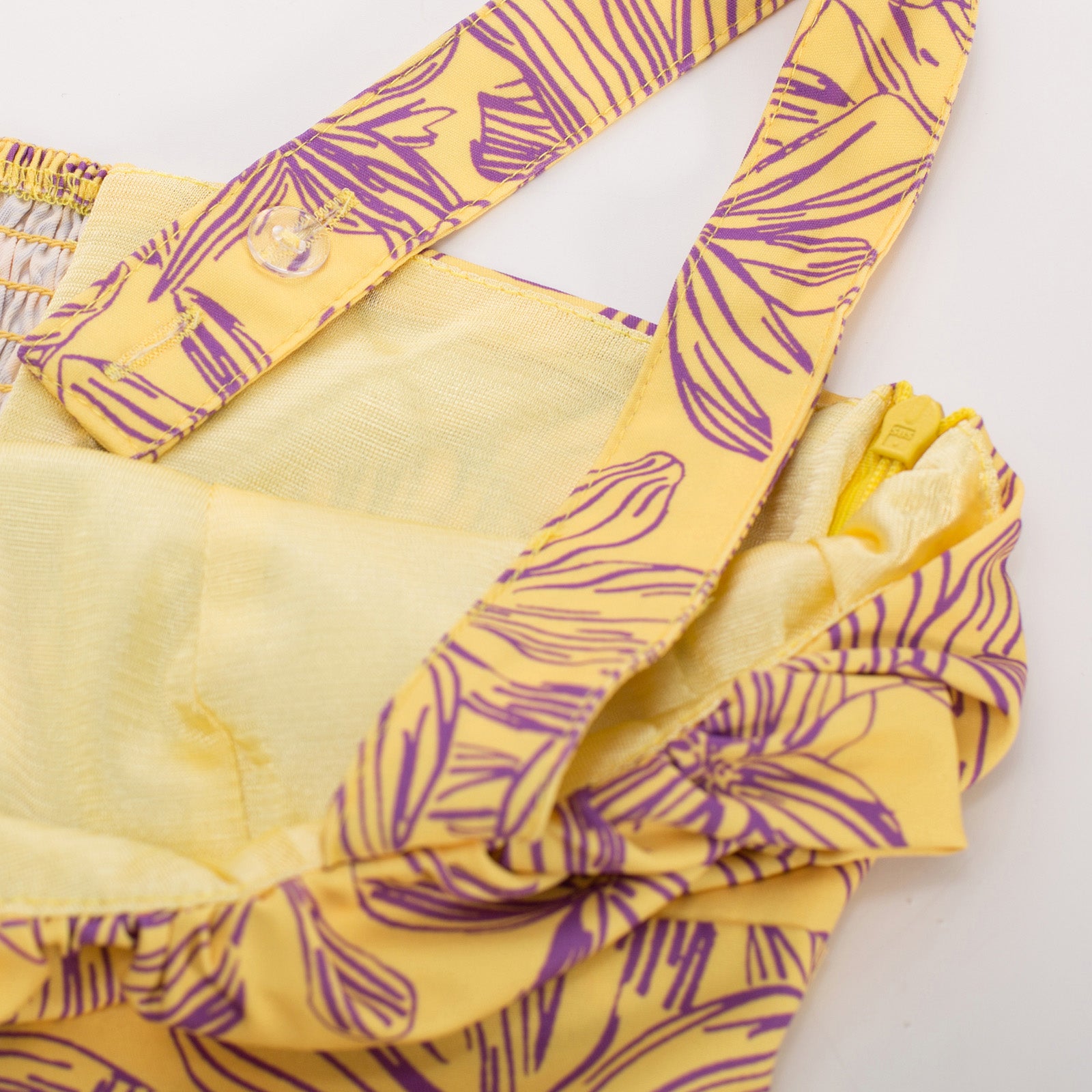 belle poque Vintage Two-Way Defined Waist Dress Ruched Bodice Flared A-Line Dress