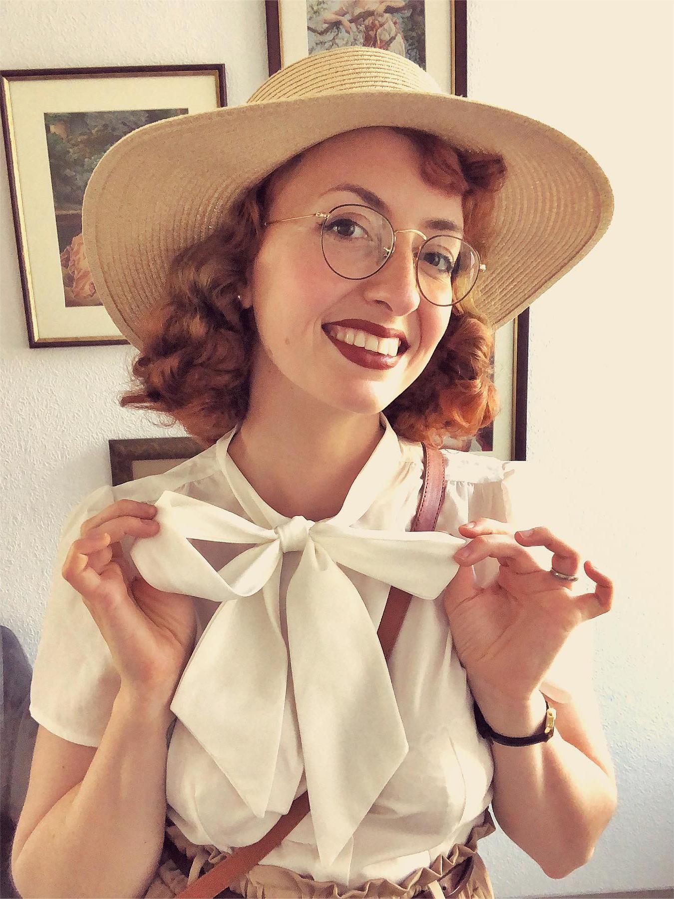 belle poque Plus Size Bow-Knot Decorated Shirt Short Sleeve Button-up Blouse Tops