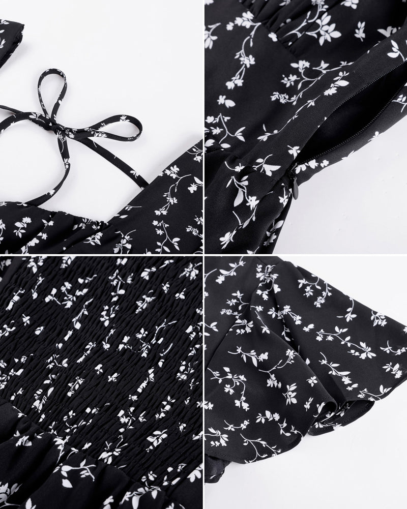 belle poque Vintage Dress 2026 Summer Layered Tiered Ruffle Swing Midi Dress