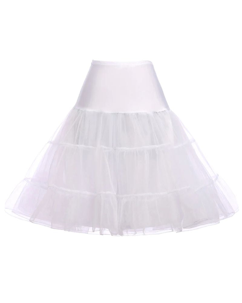 belle poque Retro Dress Vintage Dress Crinoline Petticoat Underskirt White