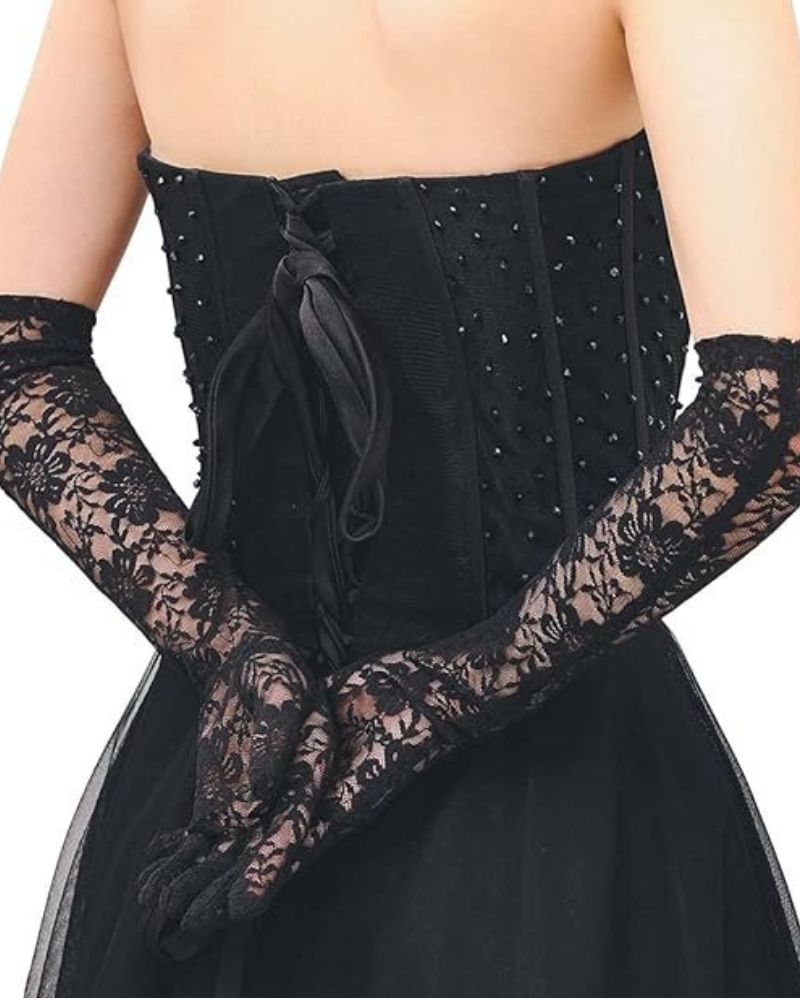 belle poque Lace Gloves Long Sexy Dress Gloves Accessories