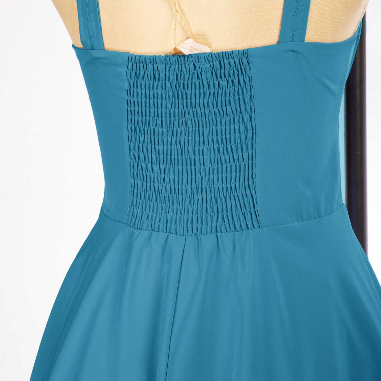 belle poque Vintage Two-Way Defined Waist Dress Ruched Bodice Flared A-Line Dress