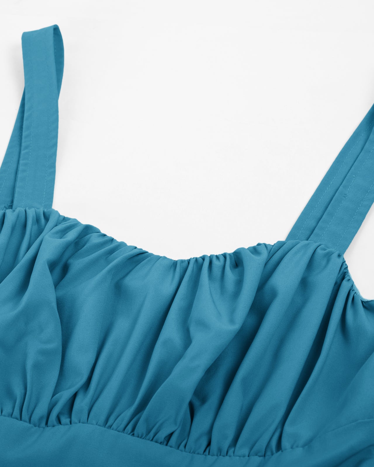 belle poque Vintage Two-Way Defined Waist Dress Ruched Bodice Flared A-Line Dress