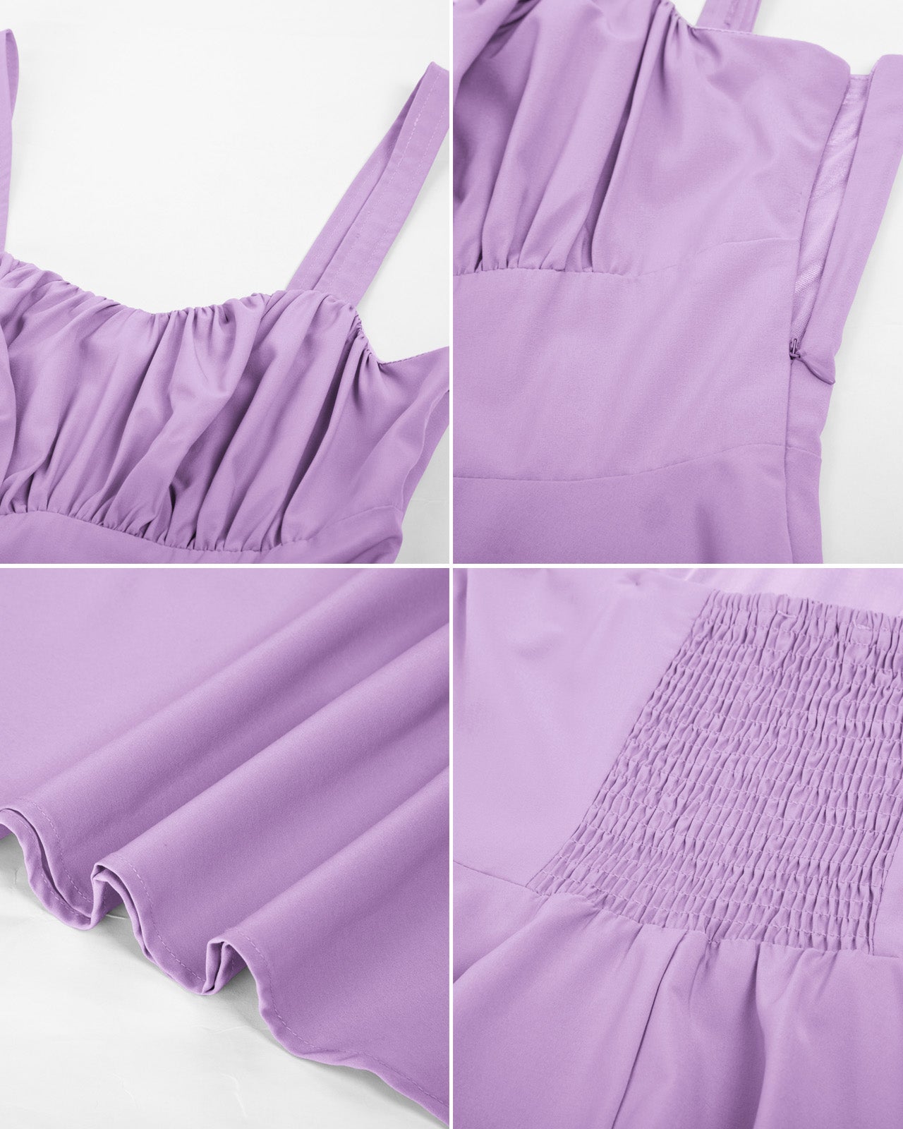 belle poque Vintage Two-Way Defined Waist Dress Ruched Bodice Flared A-Line Dress