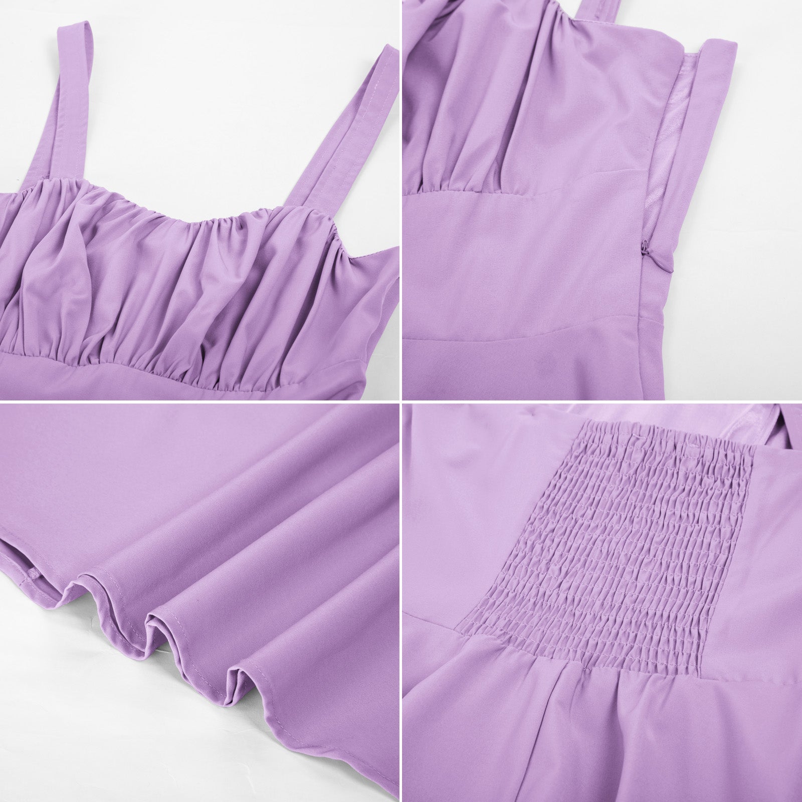 belle poque Vintage Two-Way Defined Waist Dress Ruched Bodice Flared A-Line Dress