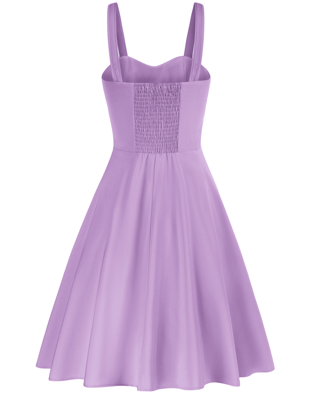 belle poque Vintage Two-Way Defined Waist Dress Ruched Bodice Flared A-Line Dress