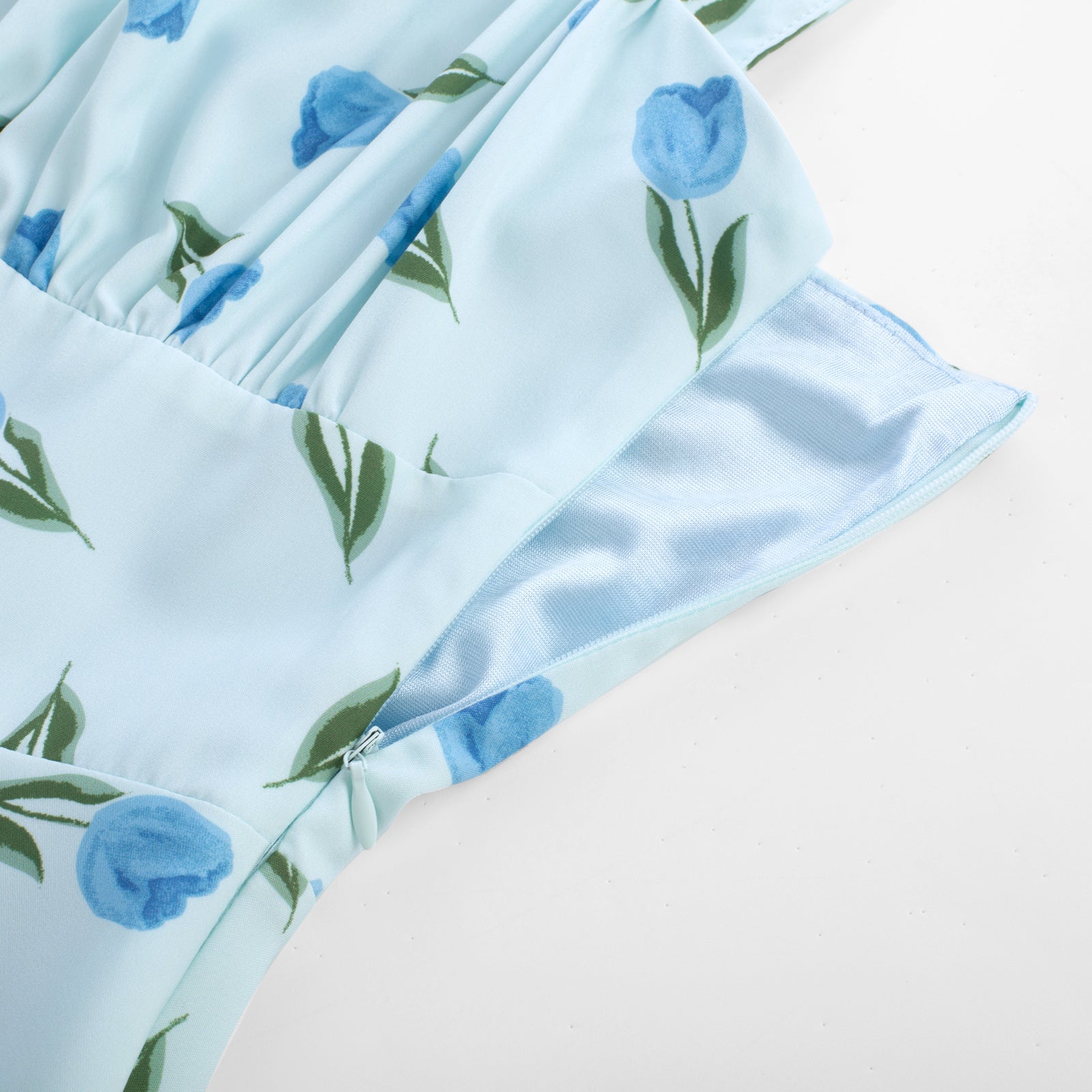 belle poque Vintage Two-Way Defined Waist Dress Ruched Bodice Flared A-Line Dress