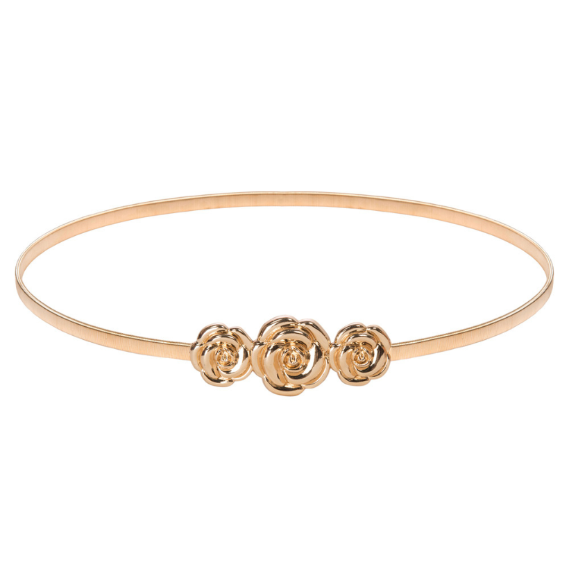 belle poque Skinny Punk Elastic Alloy Belt set1