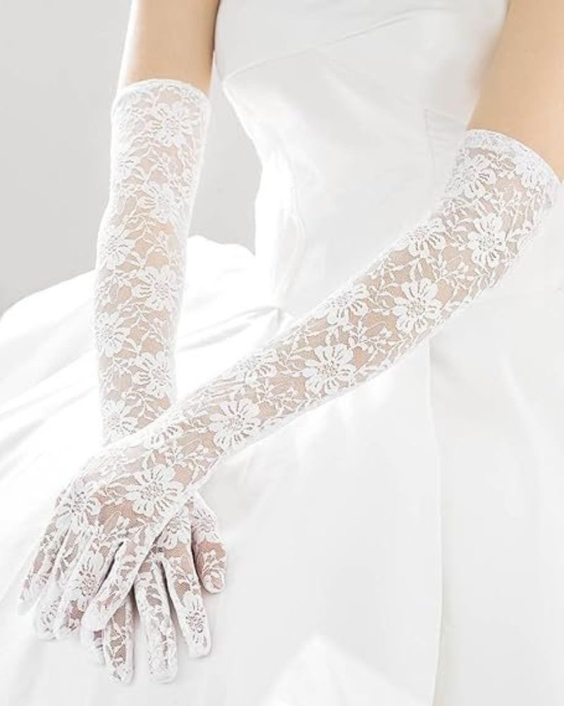 belle poque Lace Gloves Long Sexy Dress Gloves Accessories