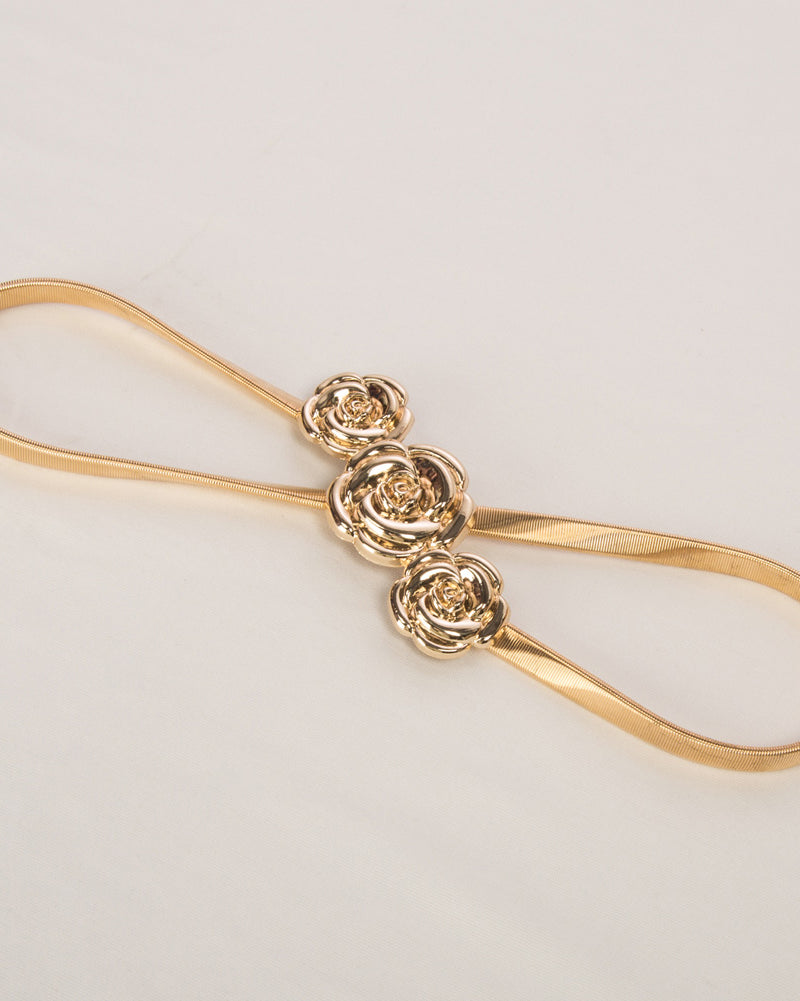 belle poque Skinny Punk Elastic Alloy Belt