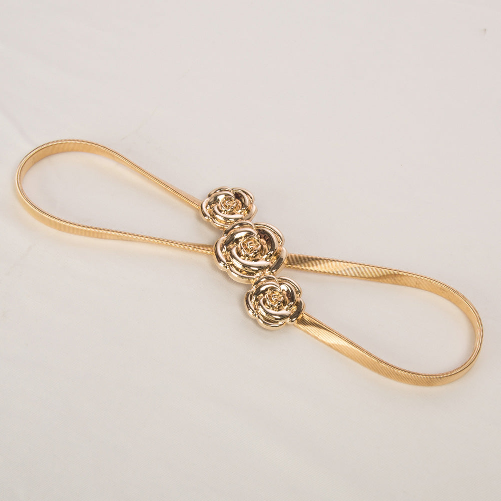 belle poque Skinny Punk Elastic Alloy Belt