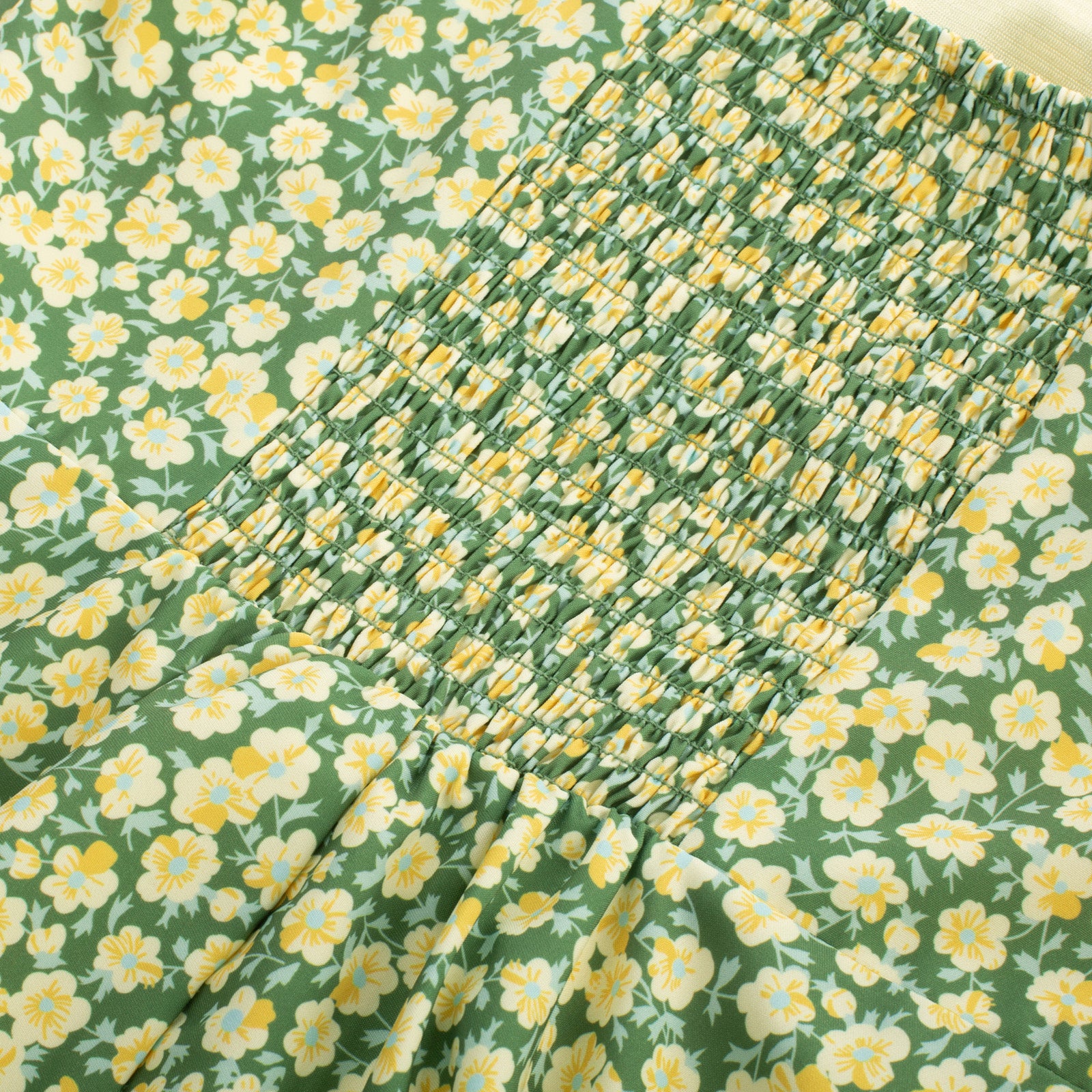 belle poque Vintage Two-Way Defined Waist Dress Ruched Bodice Flared A-Line Dress