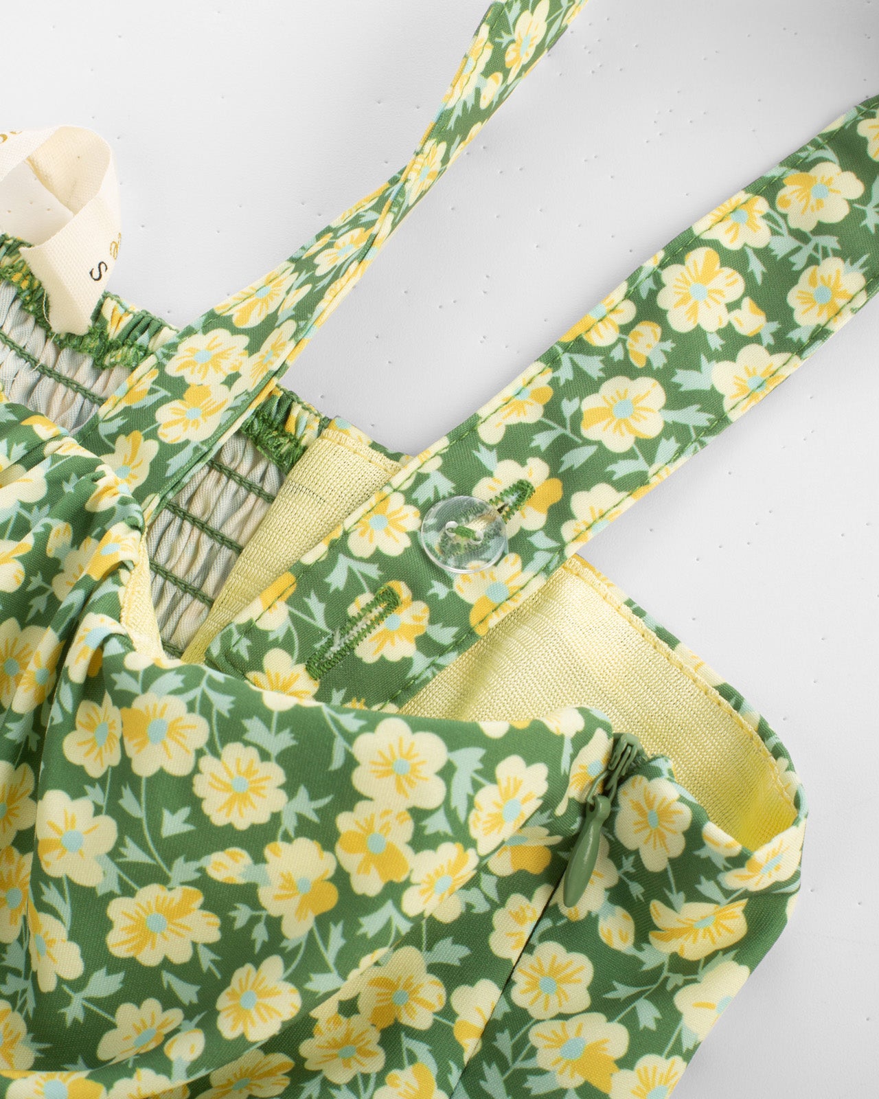 belle poque Vintage Two-Way Defined Waist Dress Ruched Bodice Flared A-Line Dress