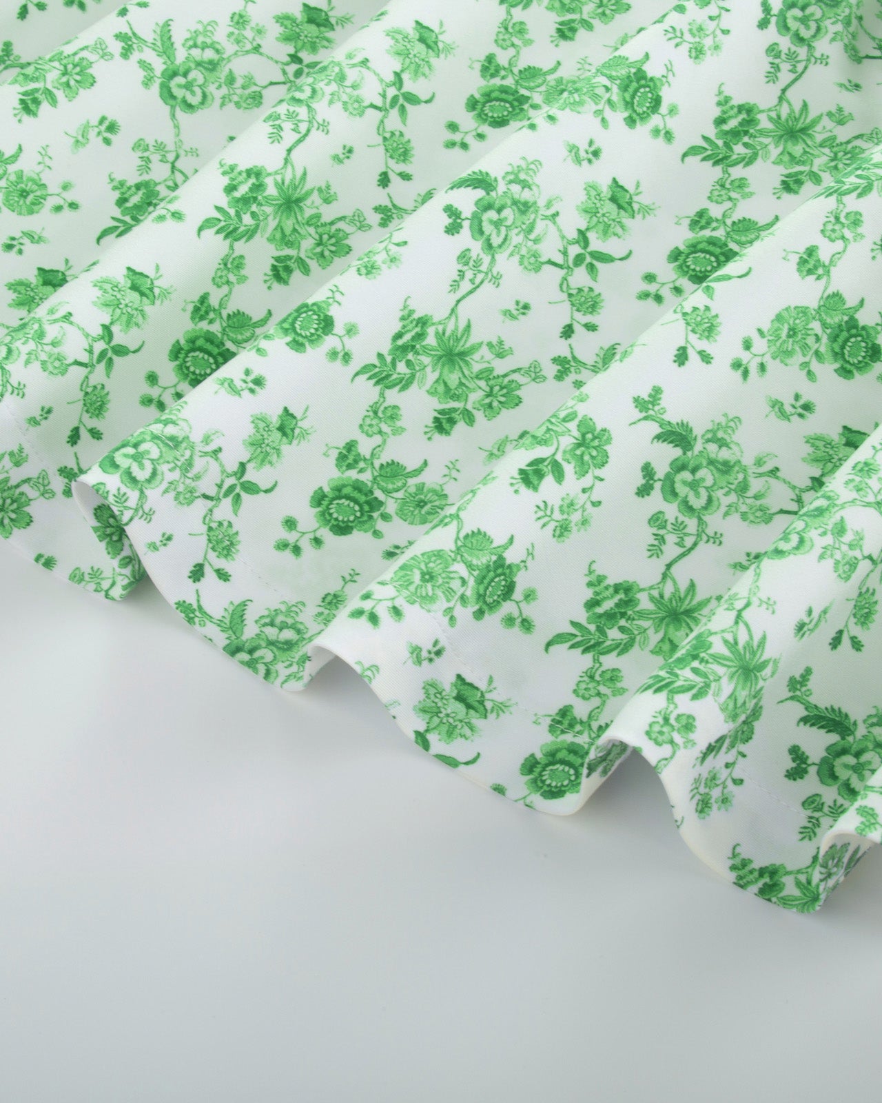 belle poque Pleated Buttons Decorated Elastic Waist High Waist Swing A-Line Skirt with Pockets