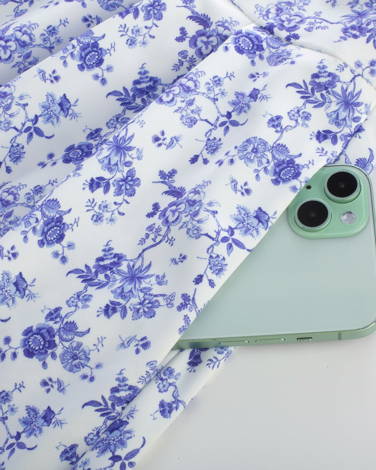 belle poque Pleated Buttons Decorated Elastic Waist High Waist Swing A-Line Skirt with Pockets