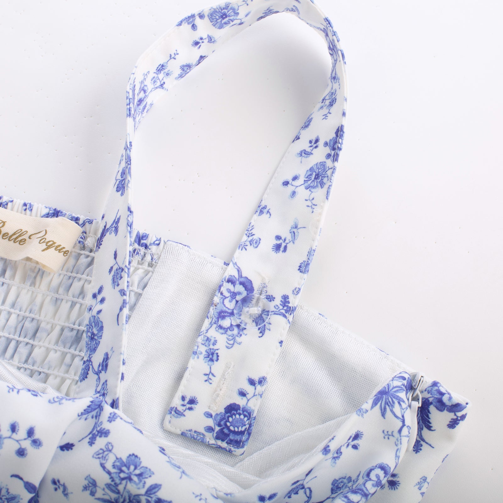 belle poque Vintage Two-Way Defined Waist Dress Ruched Bodice Flared A-Line Dress