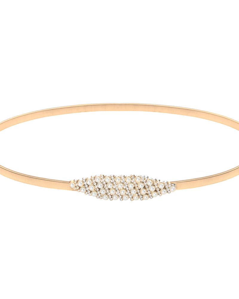 belle poque Skinny Punk Elastic Alloy Belt set2