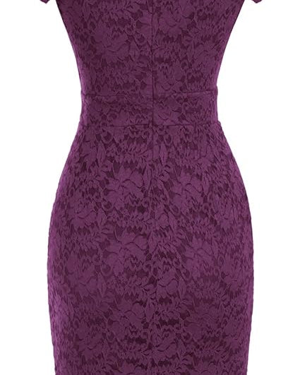 belle poque Cocktail Dress for Women Cap Sleeve Lace Dress for Wedding Guest Business Casual Dresses