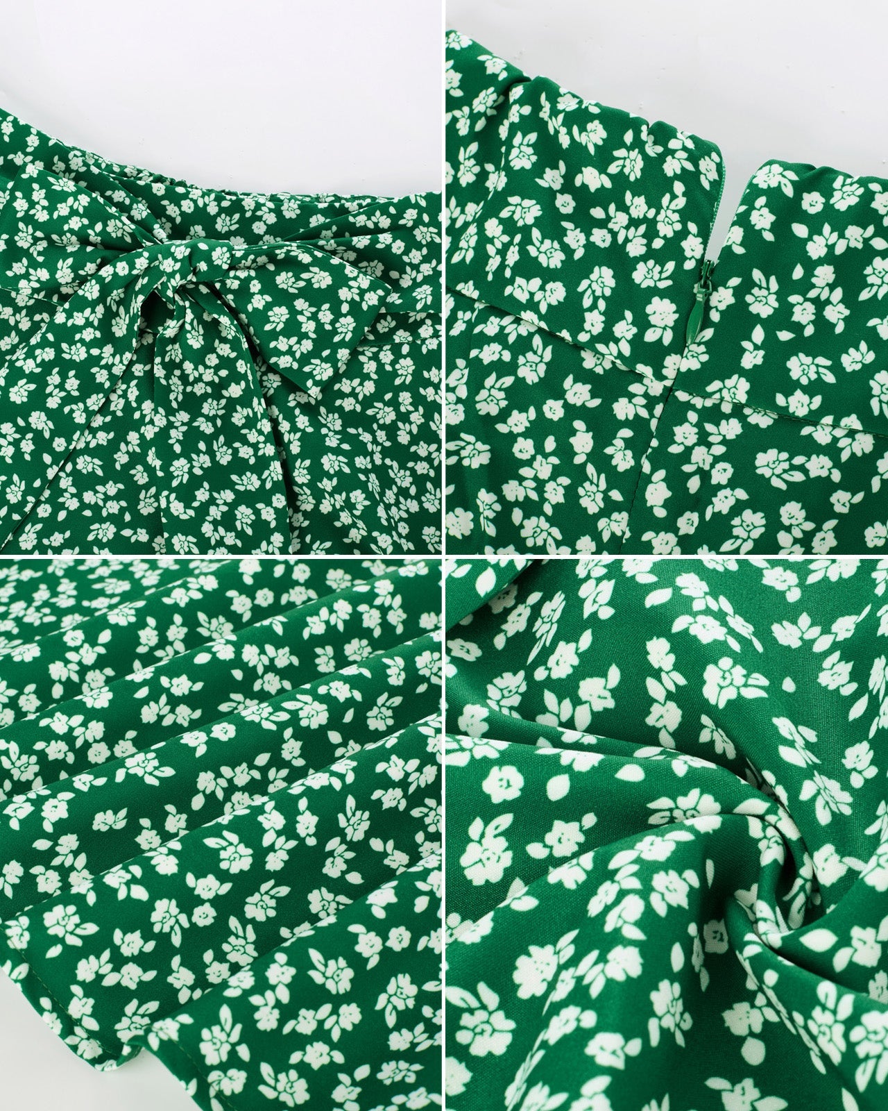 belle poque Floral Patterns Women's High Waist Bow Decorated A-Line Pockets Skirt