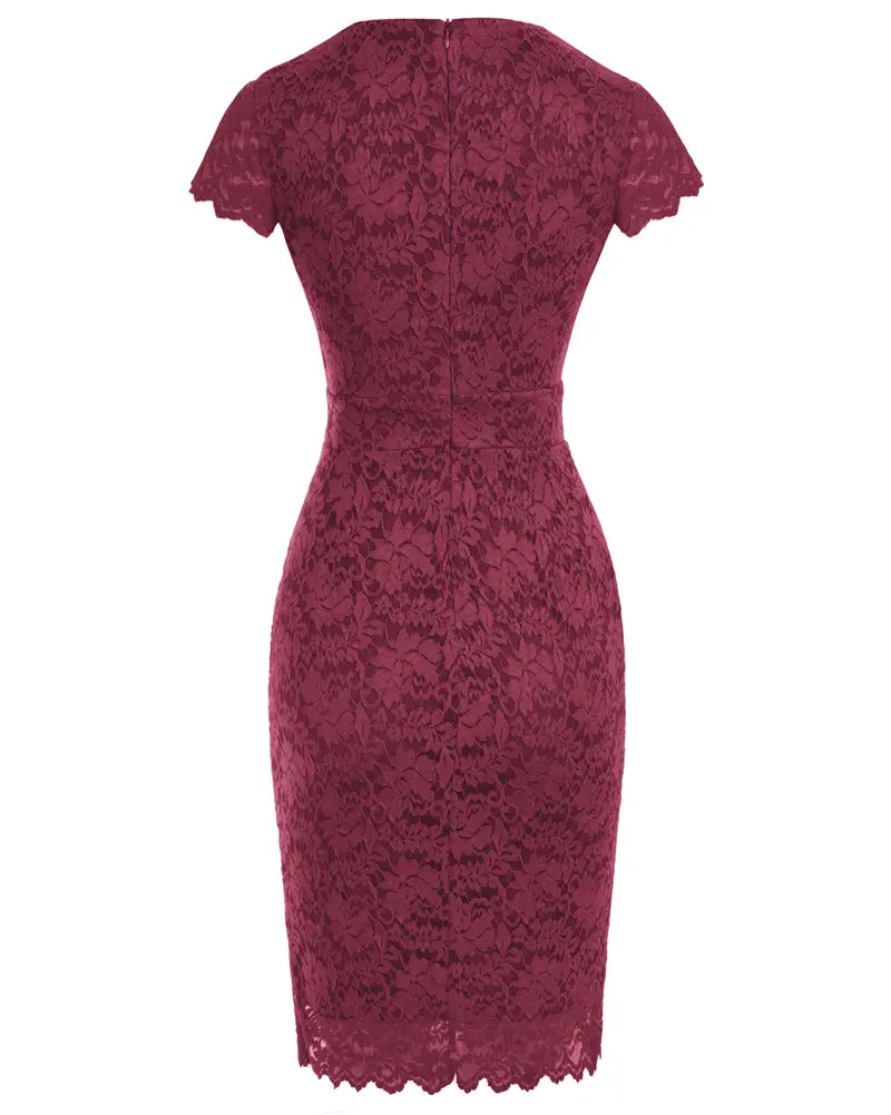belle poque Cocktail Dress for Women Lace Dress for Wedding Guest Business Casual Dresses