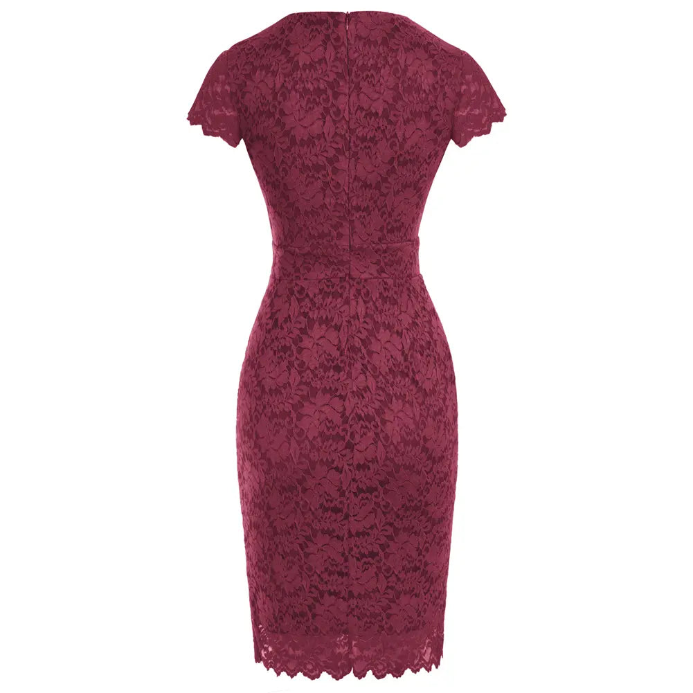 belle poque Cocktail Dress for Women Lace Dress for Wedding Guest Business Casual Dresses