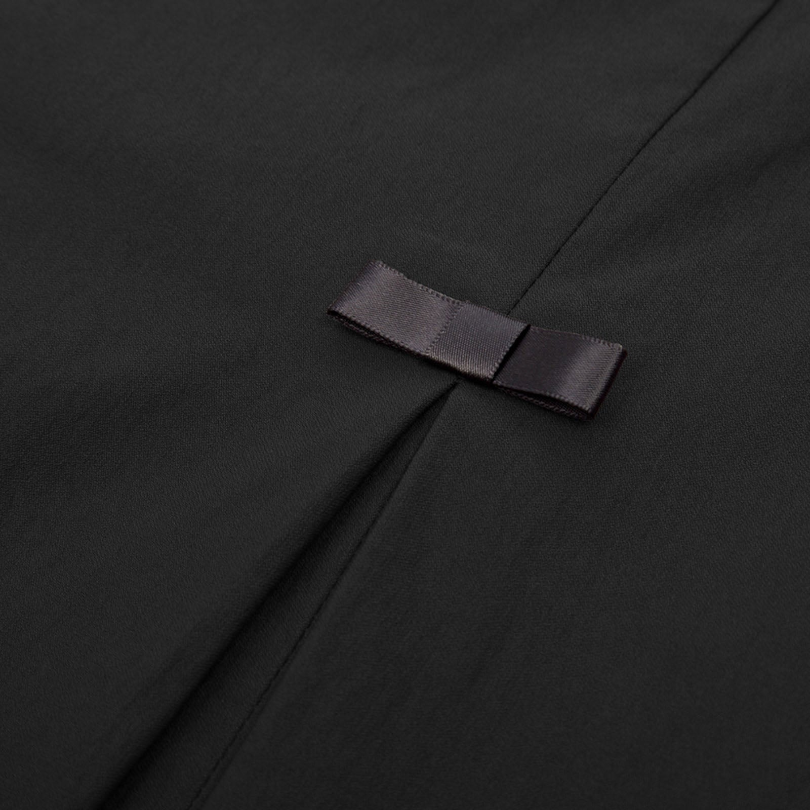 belle poque Vintage Bow-Knot Decorated Hips-Wrapped Bodycon Pencil Skirt