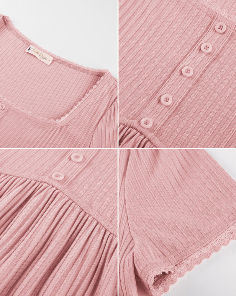 belle poque Women's Cute Tops Babydoll Peplum Top 2026 Casual Shirts