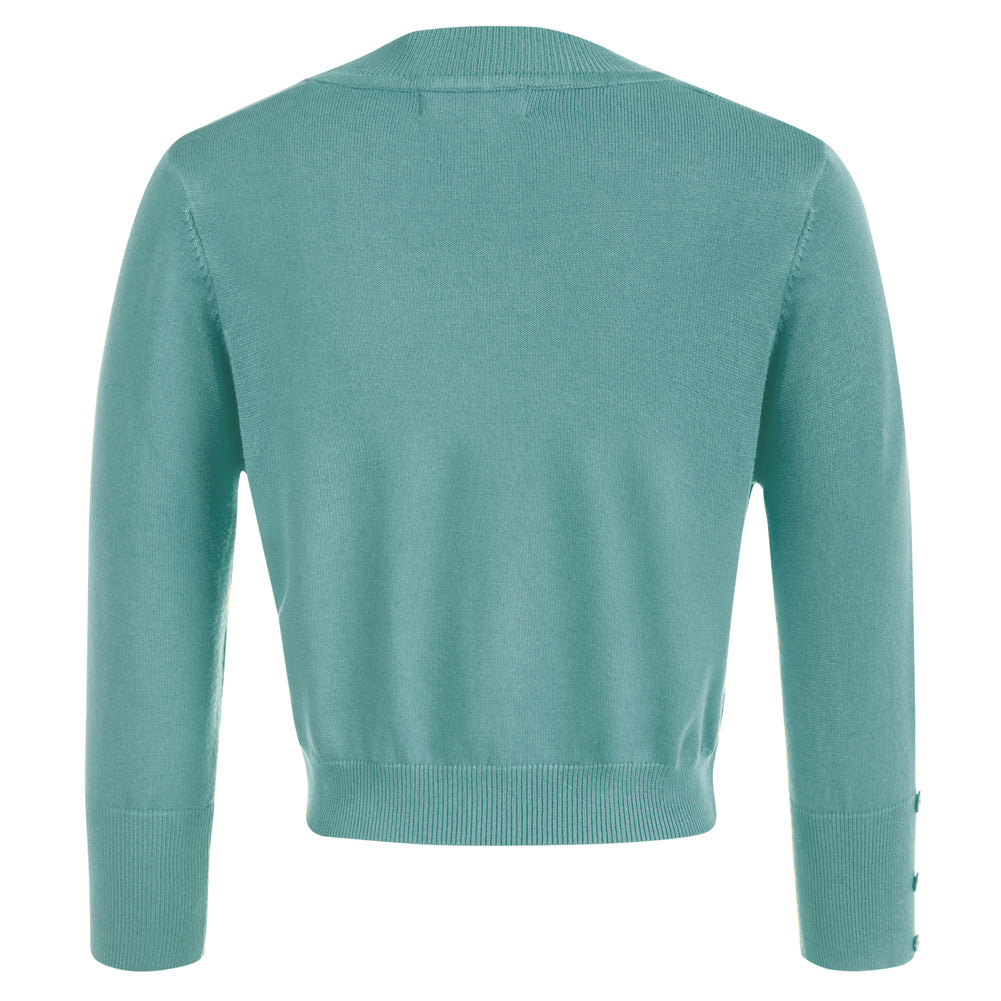 belle poque 3/4 Sleeve Bolero Shrug Open Front Knit Cropped Cardigan Sweater