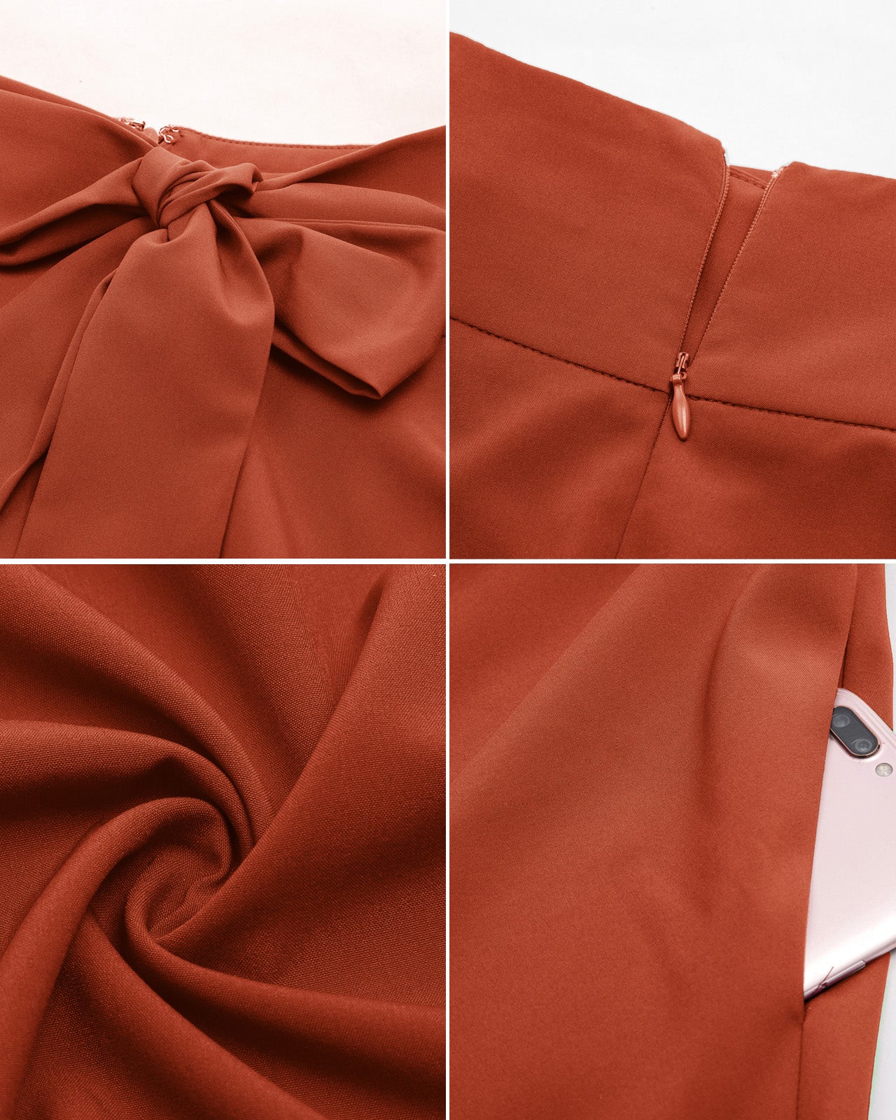 belle poque Floral Patterns Women's High Waist Bow Decorated A-Line Pockets Skirt