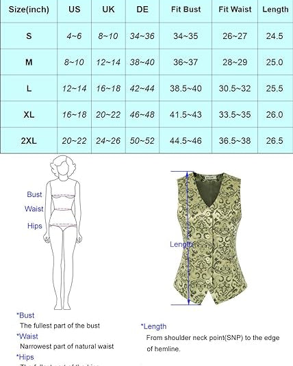 belle poque Waistcoat Vest Vintage Steampunk Dress Jacquard Jacket