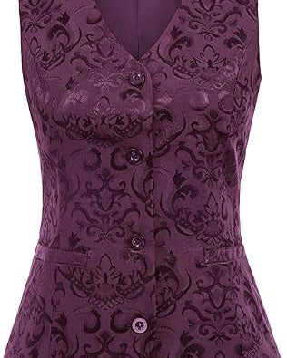 belle poque Waistcoat Vest Vintage Steampunk Dress Jacquard Jacket