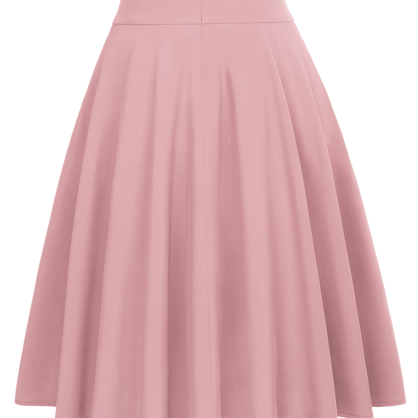 belle poque Floral Patterns Women's High Waist Bow Decorated A-Line Pockets Skirt Pure pink