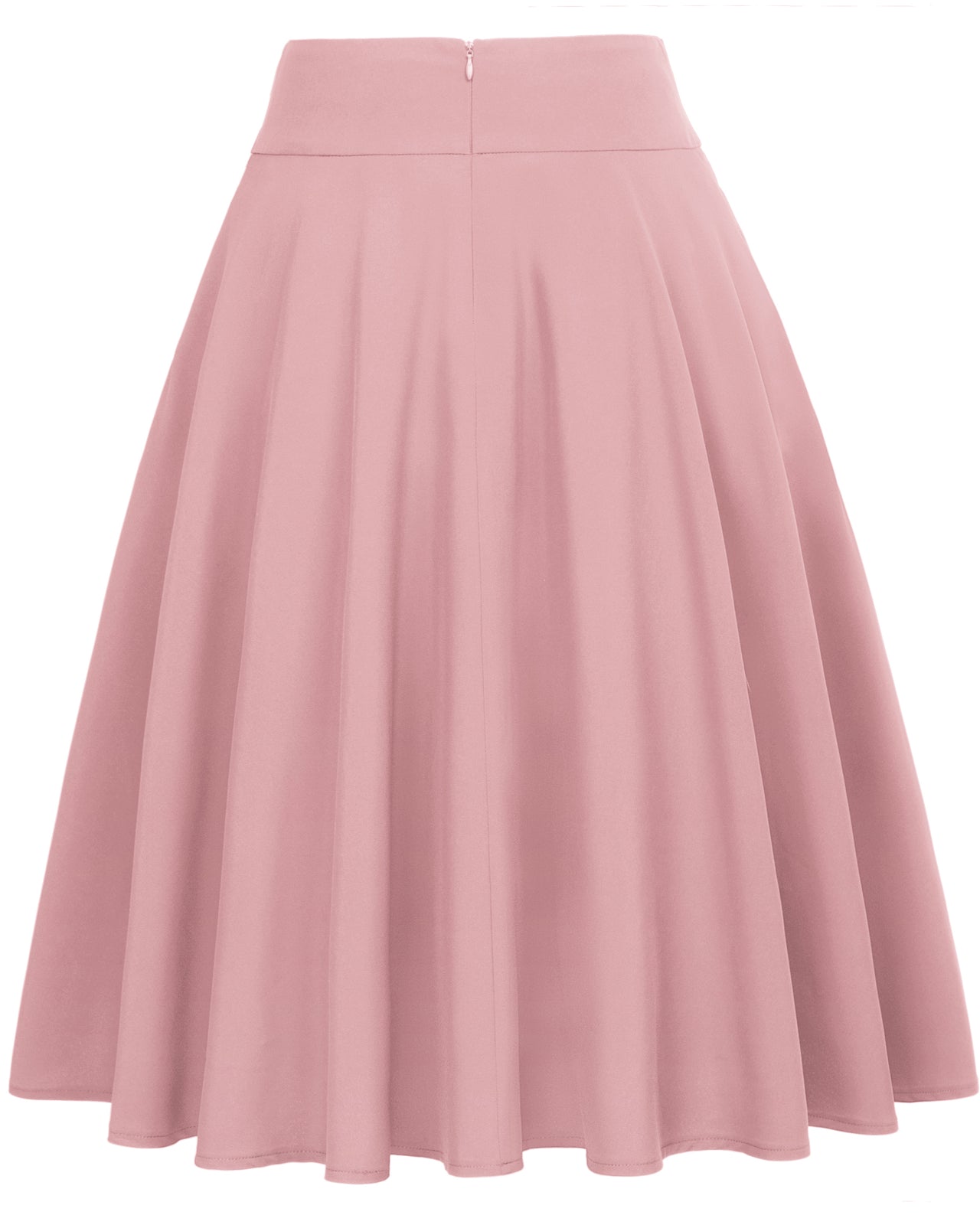 belle poque Floral Patterns Women's High Waist Bow Decorated A-Line Pockets Skirt Pure pink