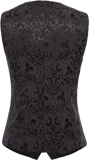 belle poque Waistcoat Vest Vintage Steampunk Dress Jacquard Jacket
