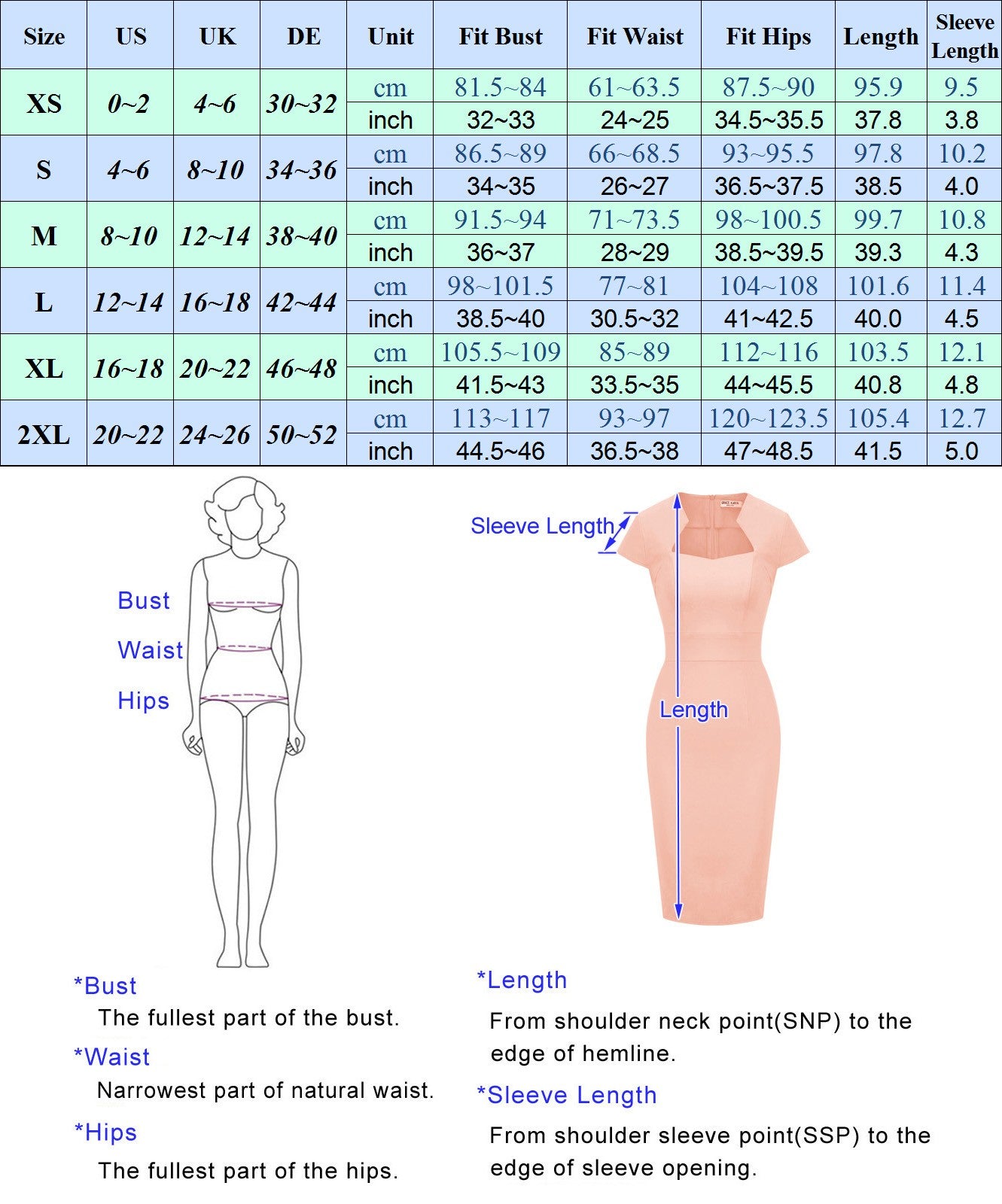 belle poque Vintage Cap Sleeve High Stretchy Hips-Wrapped Bodycon Pencil Dress