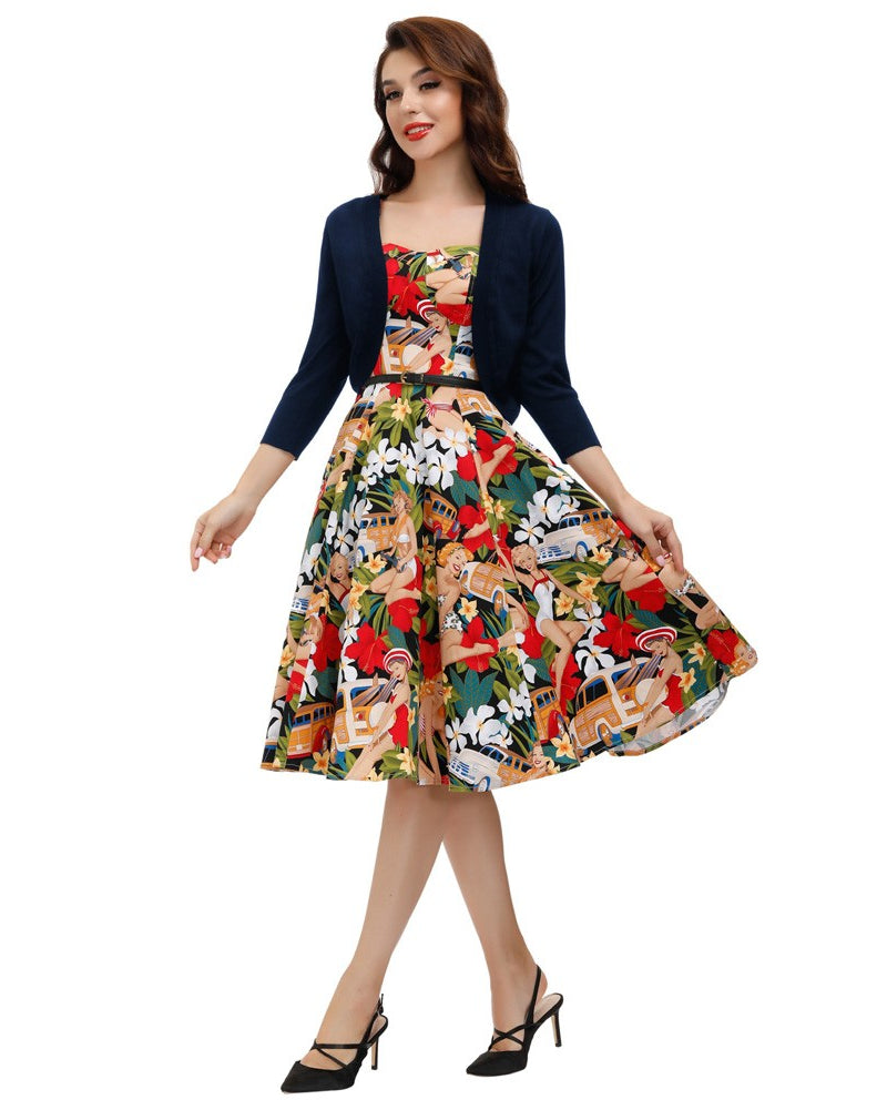 belle poque 3/4 Sleeve Bolero Shrug Open Front Knit Cropped Cardigan Sweater