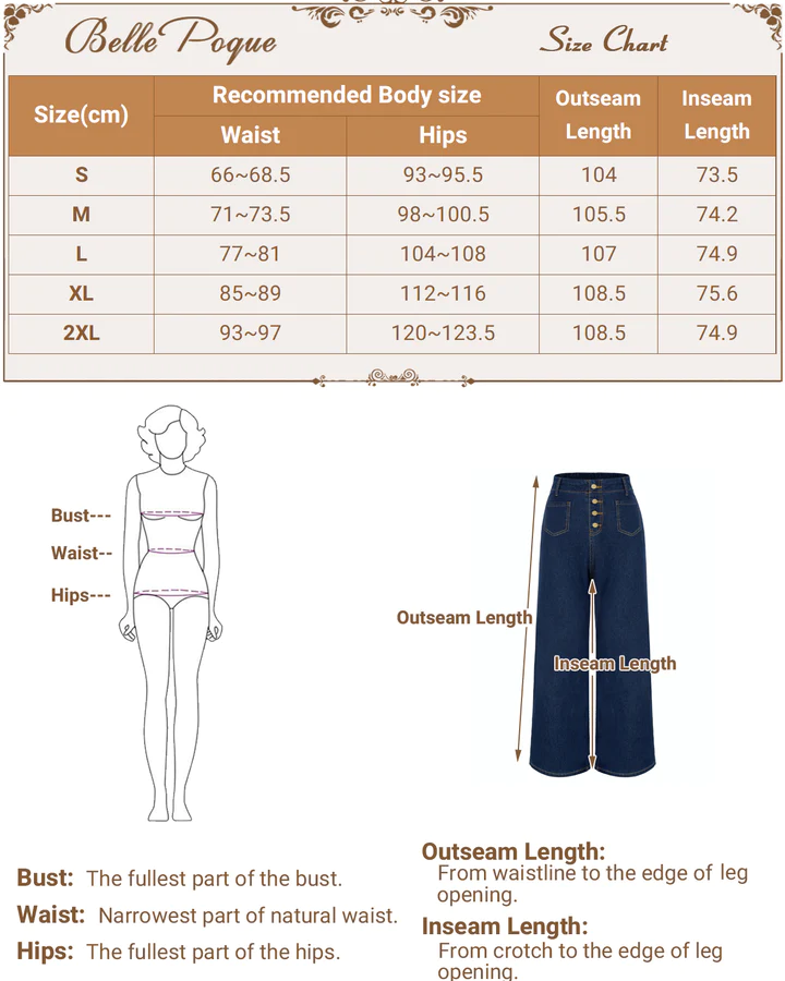 belle poque BellePoque's Vintage Pants Hot Sale