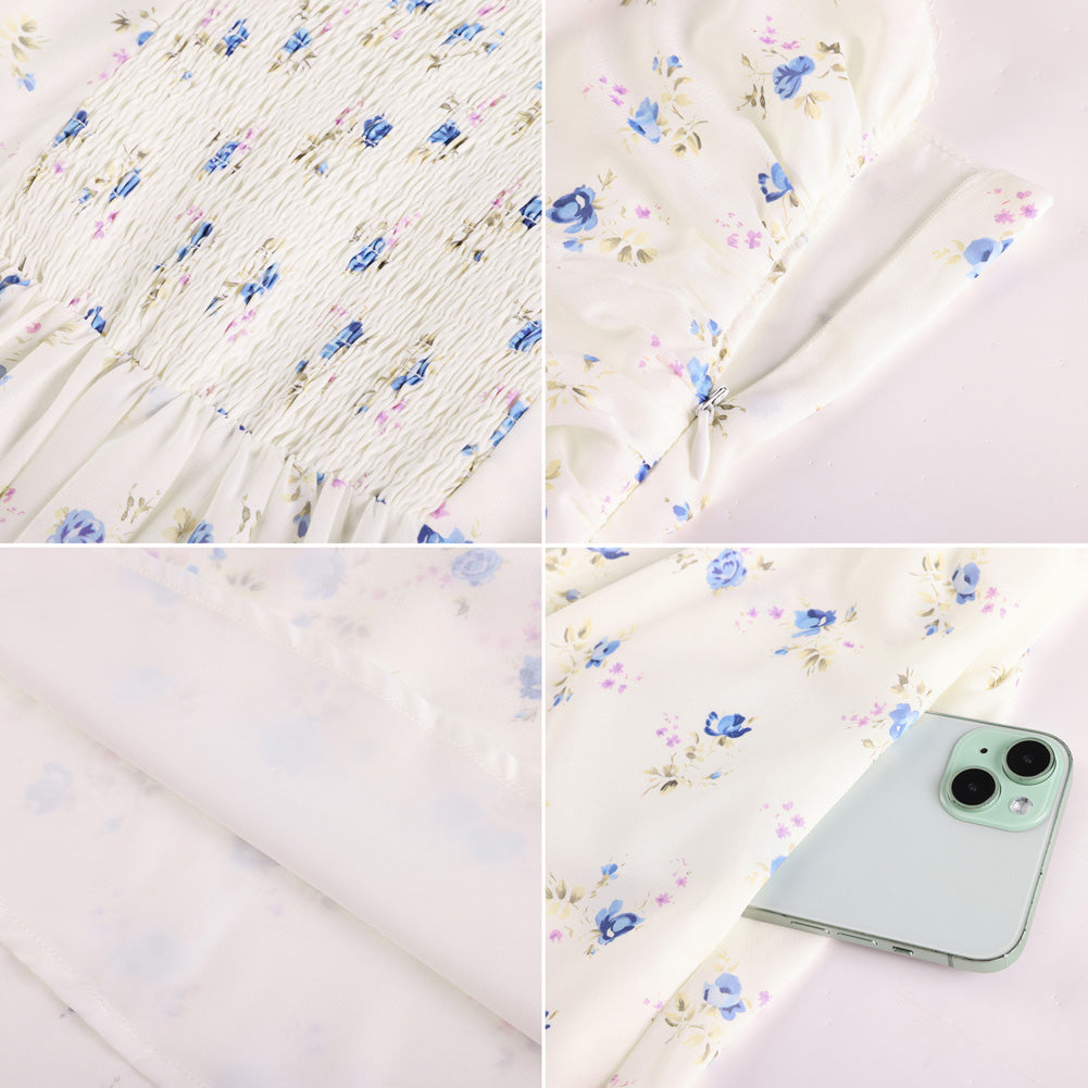 belle poque Women Spring Summer Wedding Guest Dress 2026 Midi Tea Party Ruched Sundress