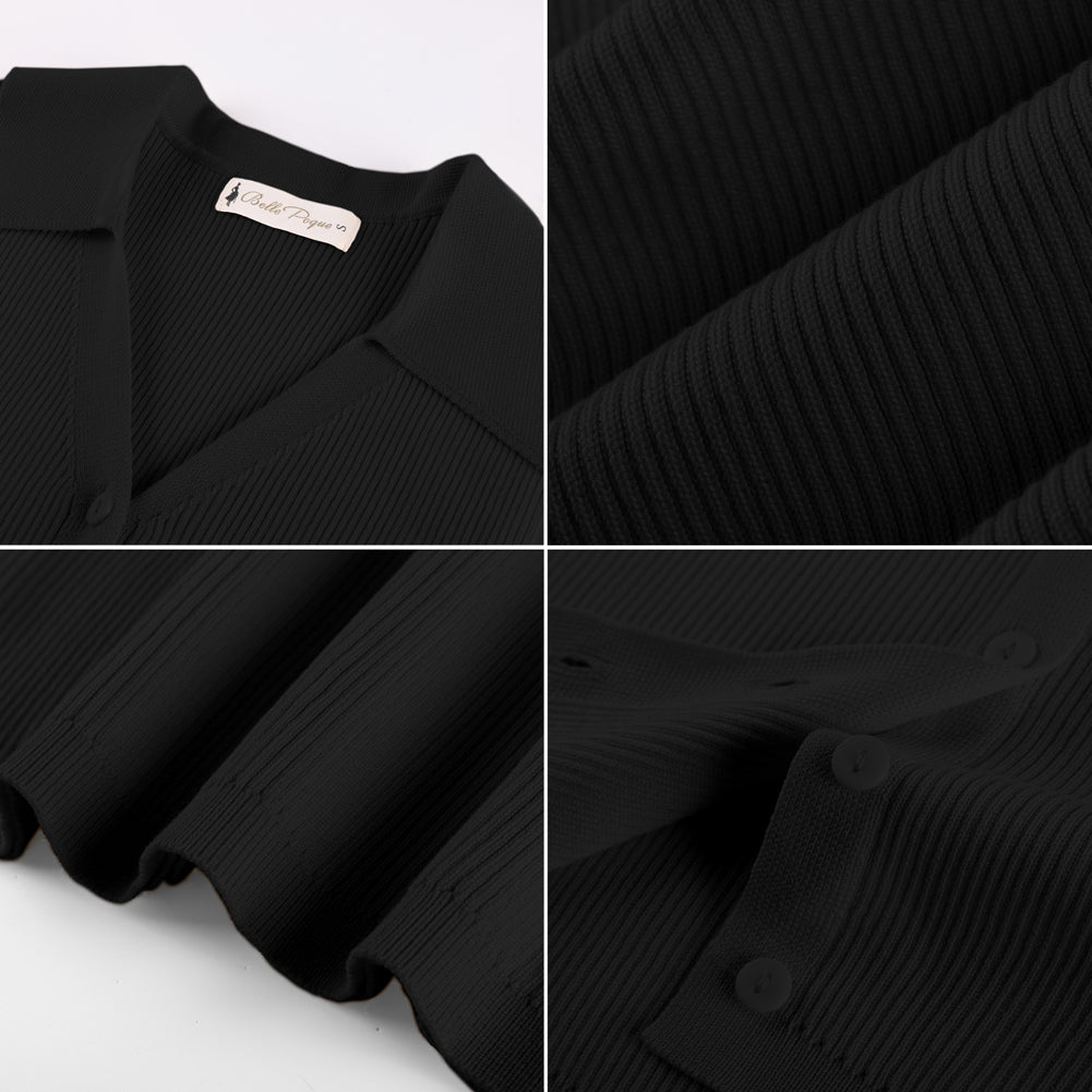 belle poque Women's Button Down Tank Tops Collared Slim Fit Office Tops