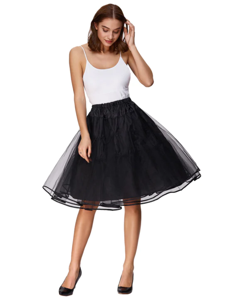 belle poque High Waist A-Line Pockets Skirt Skater Flared Midi Skirt