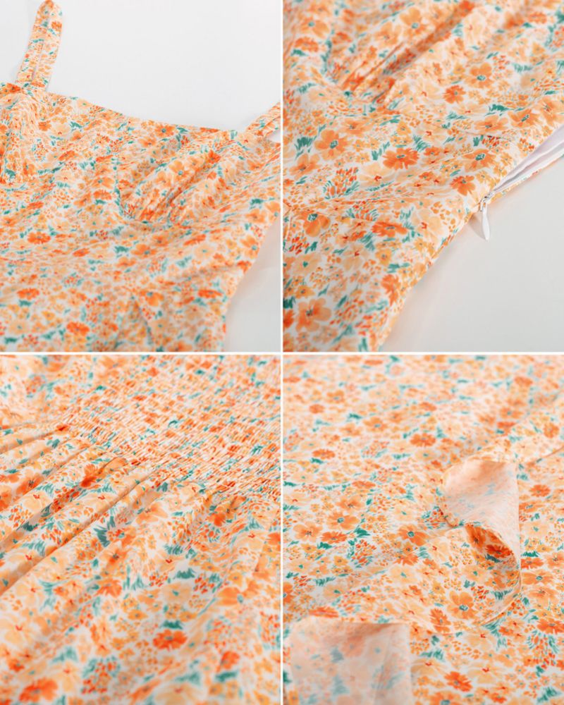 belle poque Sun Slip Dresses for Women Boho Maxi Dresses Casual Spaghetti Ruffle Dress