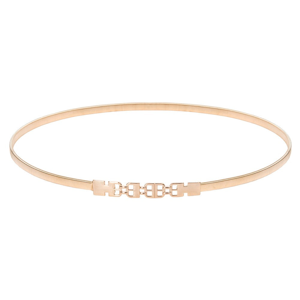 belle poque Skinny Punk Elastic Alloy Belt set6