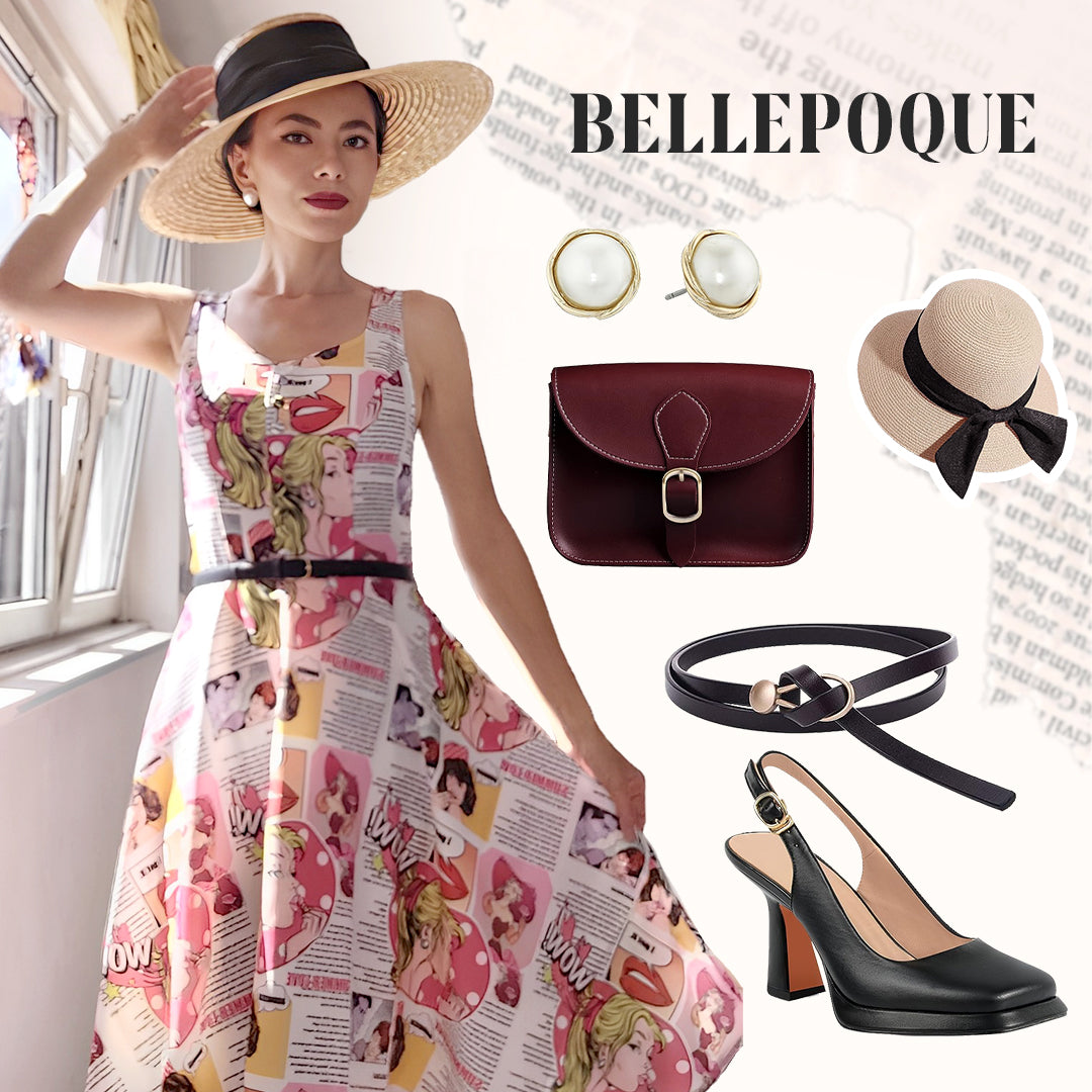 belle poque 1950s Retro Vintage Sleeveless Homecoming Dresses Cocktail Party