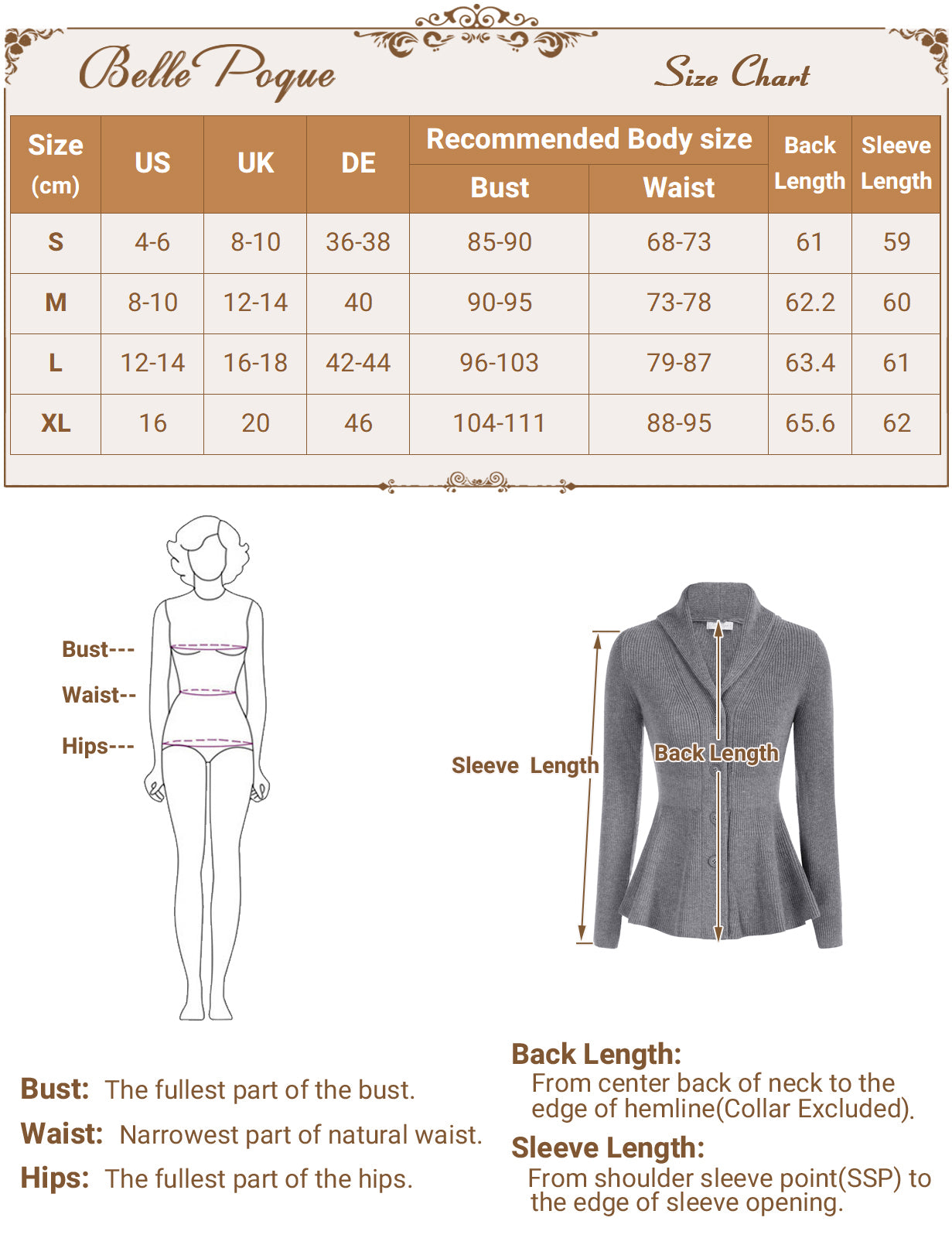 belle poque Vintage Skirts with Side Slit High Waisted Midi A-Line Flowy Skirts with Pockets