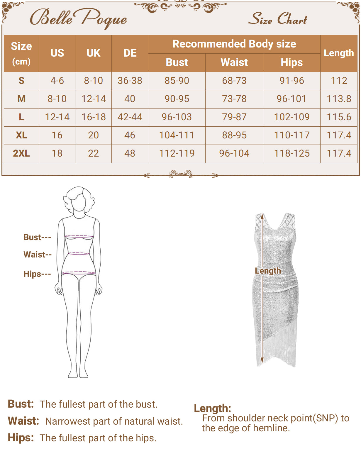 belle poque Sequin Dress Simple 1920s Flapper Cocktail Party Dresses