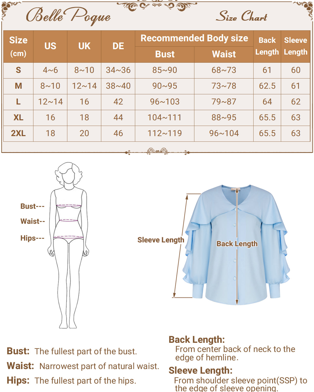 belle poque Seckill Offer⌛Ruffle Decorated Shirt Long Sleeve V-Neck Button-up Tops