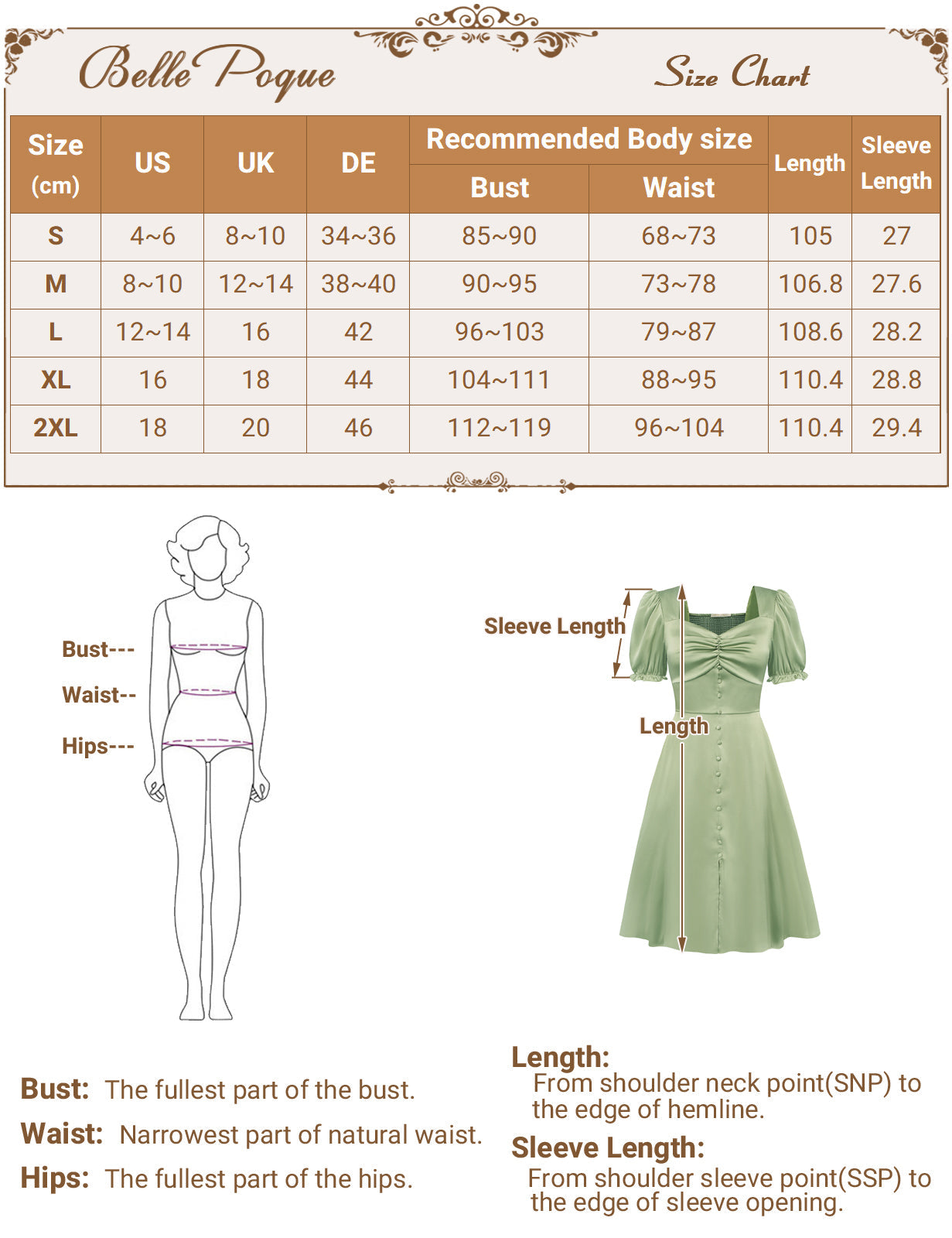 belle poque Front Slit Dress Short Sleeve Square V-Neck Flared A-Line Dress