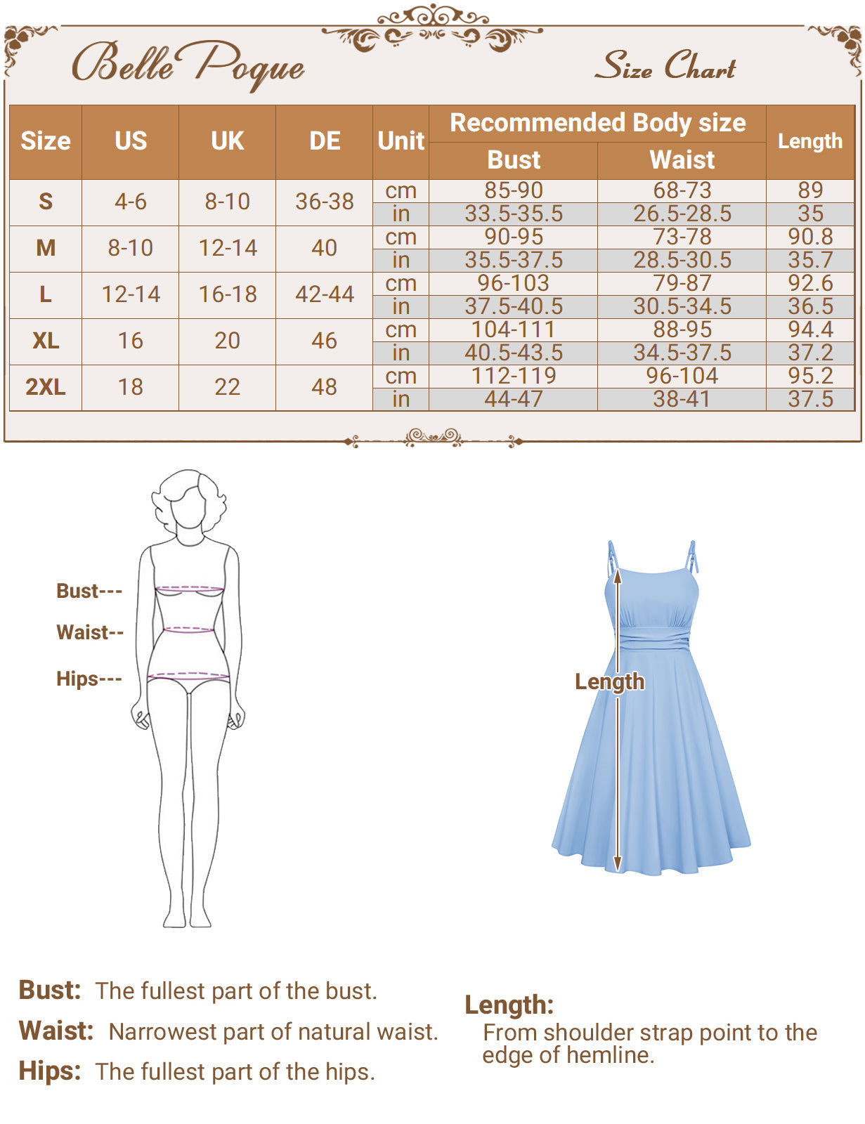 belle poque 2025 Summer Dresses for Women Midi Sun Dress Cute Casual Dress with Pockets