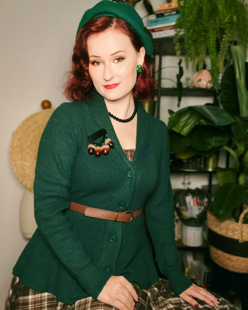 belle poque Vintage Cardigan Sweater Shawl Lapel Button Down Sweater Outwear Coat